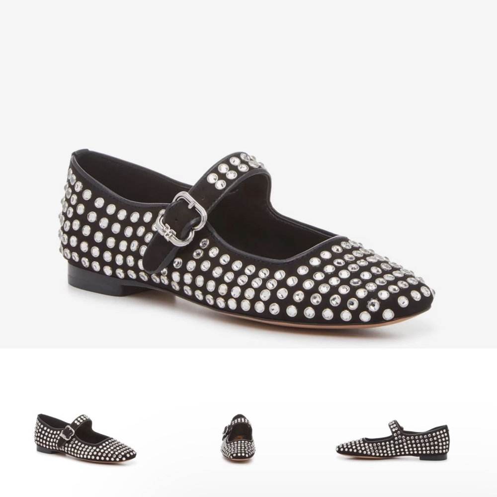 Sam Edelman Black Studded Flats NEW